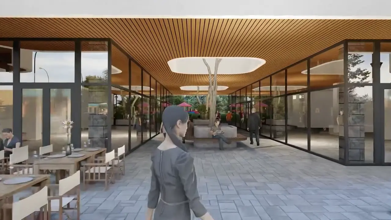 Pasajul cu vitrine de la parter